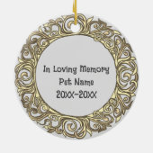 Siberian Husky Liefdevolle Herinnering ornament (Achterkant)