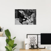 Siberian Husky Love 2 Poster (Thuiskantoor)