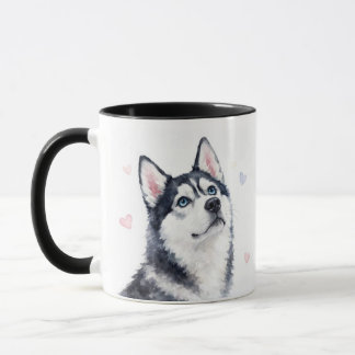 Siberian Husky Mooie Hartjes Koffie Mok