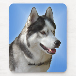 Siberian Husky Mousepad Gifts Malamute Sled Dogs Muismat