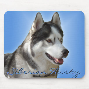 Siberian Husky Mousepad Gifts Malamute Sled Dogs Muismat