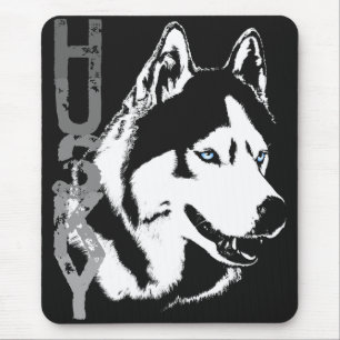 Siberian Husky Mousepad Gifts Malamute Wolf Dogs Muismat