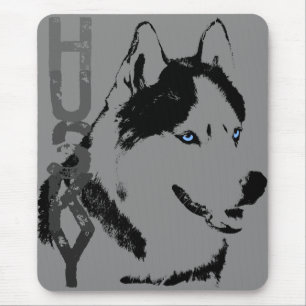 Siberian Husky Mousepad Gifts Malamute Wolf Dogs Muismat