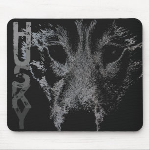 Siberian Husky Mousepad Wolf Pup Muismatten & Gift
