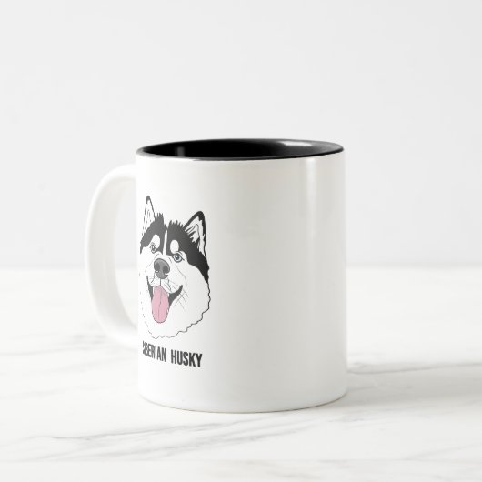 SIBERIAN HUSKY mugs (Devant gauche)