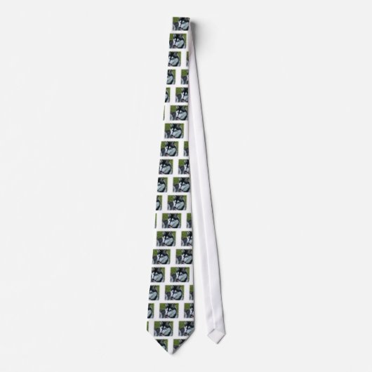 Siberian Husky Necktie Stropdas (Voorkant)