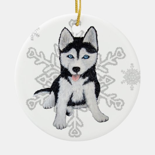 Siberian Husky Ornament (Voorkant)