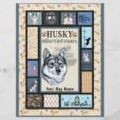 Siberian Husky Owner Lover Funny Keepomwille Quilt (Achterkant)