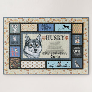 Siberian Husky Owner Lover Funny Keepomwille Quilt Legpuzzel