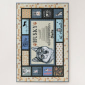 Siberian Husky Owner Lover Funny Keepomwille Quilt Legpuzzel (Verticaal)