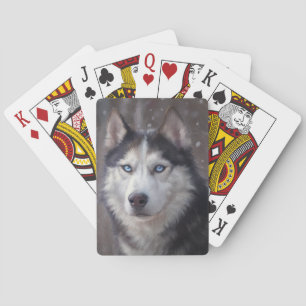 Siberian Husky Pokerkaarten