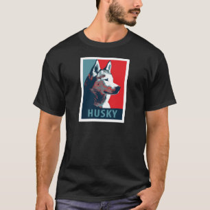 Siberian Husky Political Parody Poster T-shirt