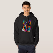 Siberian Husky Pop Cute Husky Hoodie (Voorkant volledig)