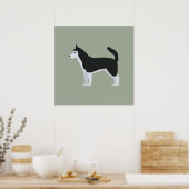 Siberian Husky Poster (Keuken)