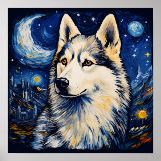 Siberian Husky Poster