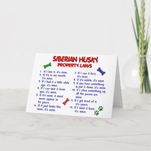 SIBERIAN HUSKY Property Laws 2 Kaart