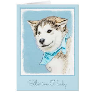 Siberian Husky Puppy Painting - Originele Dog Art