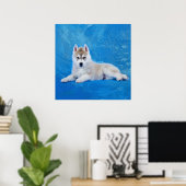 Siberian Husky Puppy Poster (Thuiskantoor)