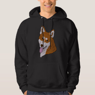 Siberian Husky Red Hoodie