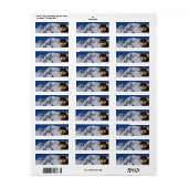 Siberian Husky Return Address Label (Full Sheet)