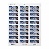 Siberian Husky Return Address Label (Full Sheet)