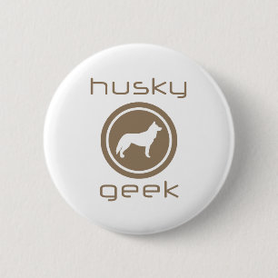 Siberian Husky Ronde Button 5,7 Cm