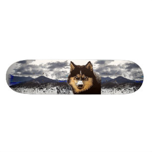 Siberian Husky Skateboard