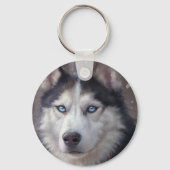 Siberian Husky Sleutelhanger (Voorkant)