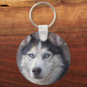 Siberian Husky Sleutelhanger (Voorkant)