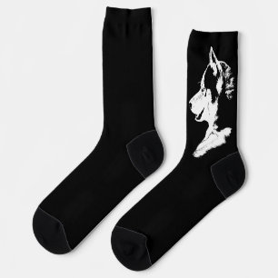 Siberian Husky Socks Husky Pup Socks Aanpassen Sokken