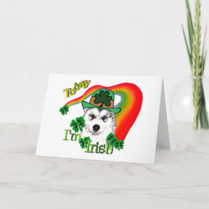 Siberian Husky St Patricks Day Kaart