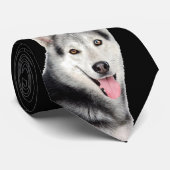 Siberian Husky Stropdas (Opgerold)