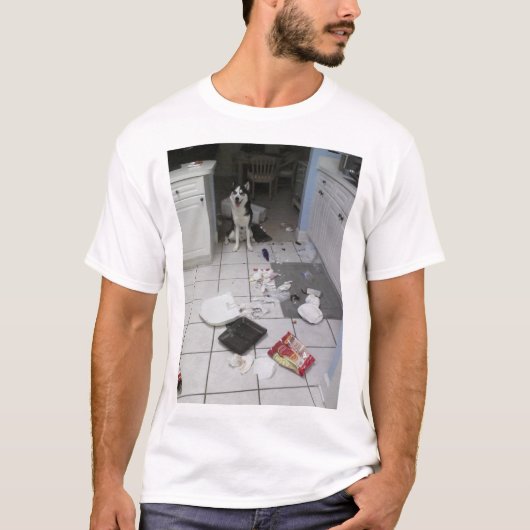 Siberian Husky t-shirt (Voorkant)