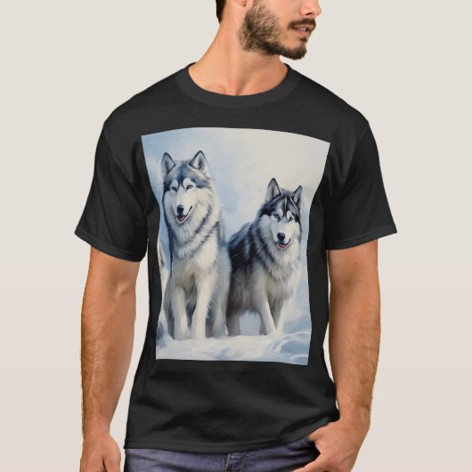 Siberian Husky T-shirt (Voorkant)