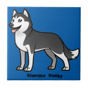 Siberian Husky Tegeltje
