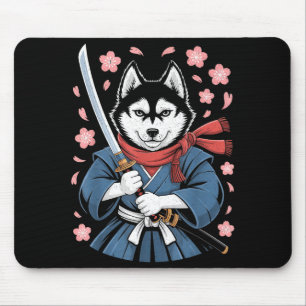 Siberian Husky Vader Schattige Japanse Anime Spull Muismat