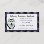 Siberian Husky Visitekaartje (Voorkant)