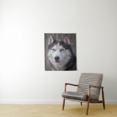 Siberian Husky Wandkleed (In situ)