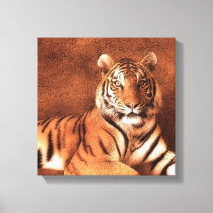 Siberian Tiger Art - Canvas Afdruk