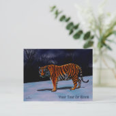 Siberian Tiger Briefkaart (Staand voorkant)