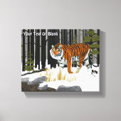 Siberian Tiger Canvas Afdruk (Voorkant)