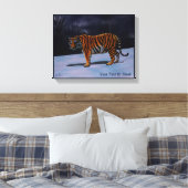 Siberian Tiger Canvas Afdruk (Insitu (Slaapkamer))