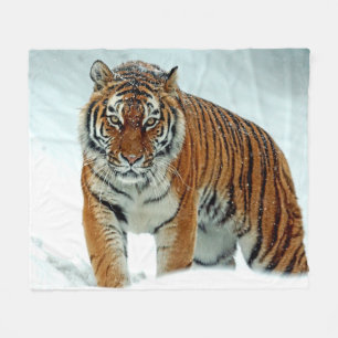 SIBERIAN TIGER FLEECE BLANKET DEKEN