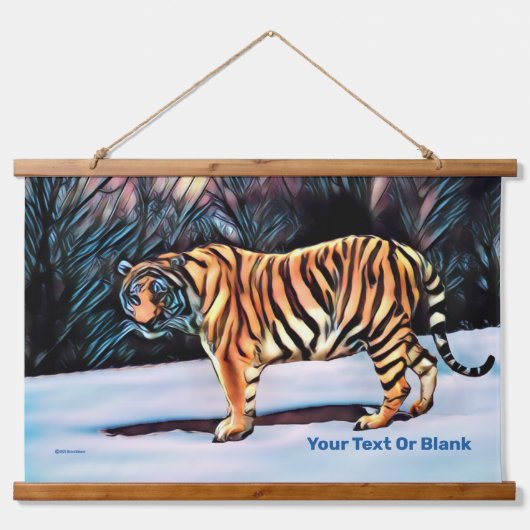 Siberian Tiger Hangend Wandkleed (Voorkant)