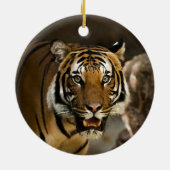 Siberian Tiger Keramisch Ornament (Achterkant)