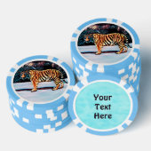 Siberian Tiger Poker Chips (Opstapeling)