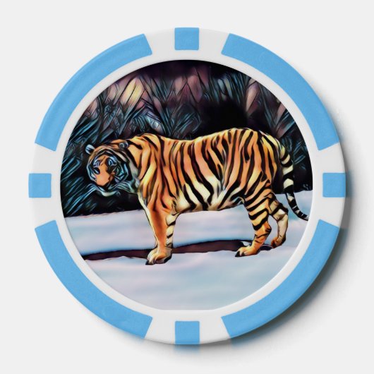 Siberian Tiger Poker Chips (Voorkant)