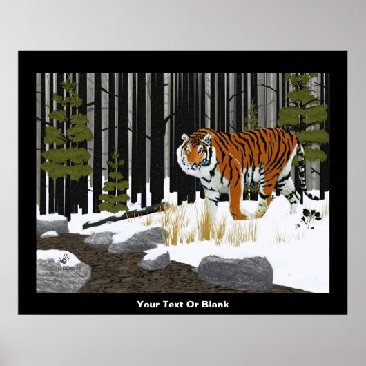 Siberian Tiger Poster (Voorkant)