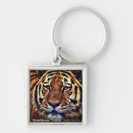 Siberian Tiger Sleutelhanger (Voorkant)