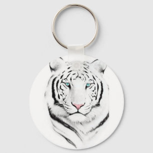 Siberian White Tiger Sleutelhanger